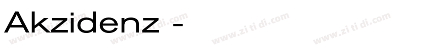 Akzidenz 字体转换